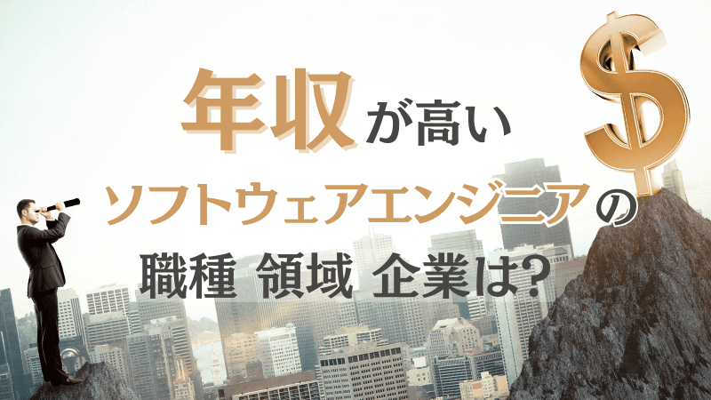 【ソフトウェアエンジニア】年収が高いエンジニアの職種(種類)・領域・企業は?